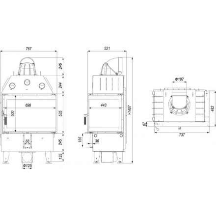 Каминная топка DEFRO HOME INTRA SM BP в Могилеве