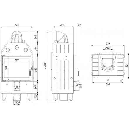 Каминная топка DEFRO HOME INTRA SM в Могилеве