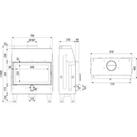 Каминная топка IMPULS ME в Могилеве
