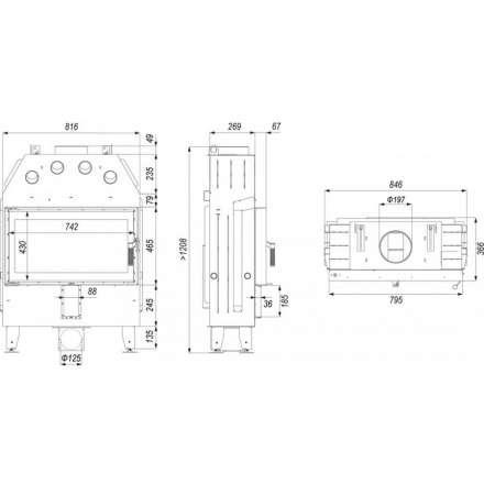 Каминная топка INTRA ME SLIM в Могилеве