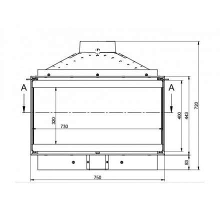 Каминная топка KFD ECO MAX 7 3F standard в Могилеве