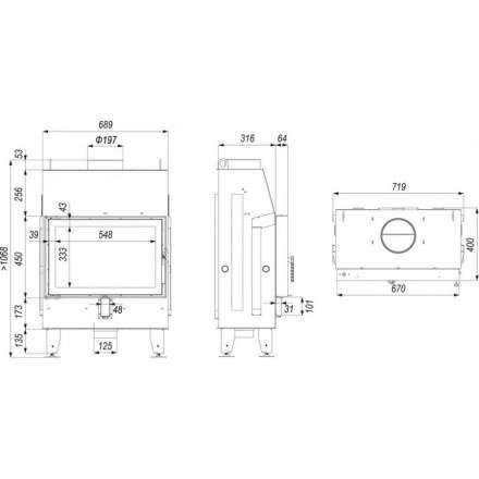 Каминная топка IMPULS SM в Могилеве