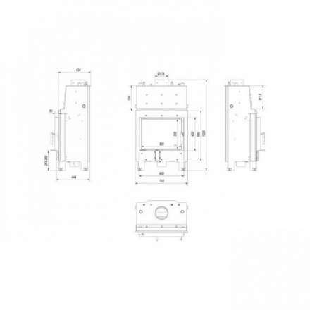 Каминная топка Kratki MBM/PW/10/W в Могилеве