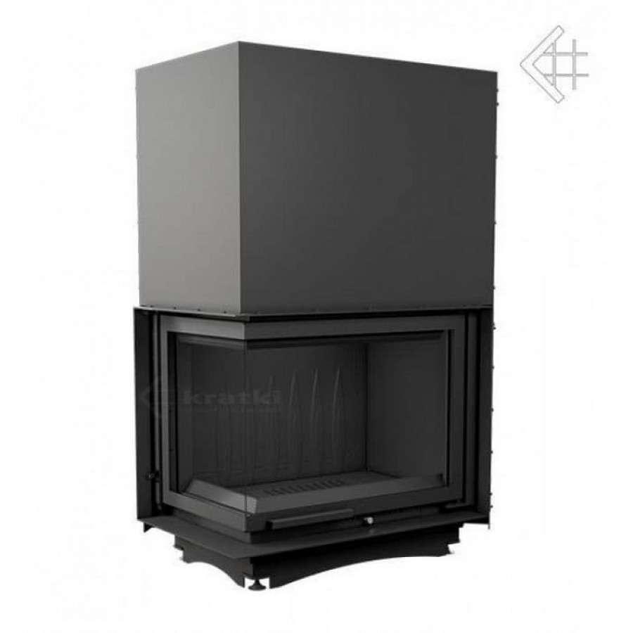Каминная топка Kratki Amelia/L/BS/G (угловое стекло слева, гильотина) Амазонка бай фото в Могилеве