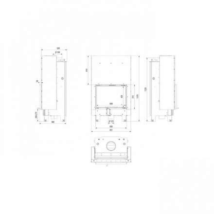 Каминная топка Kratki MBZ/PW/13/G/W в Могилеве