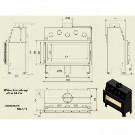 Каминная топка Kratki Mila в Могилеве