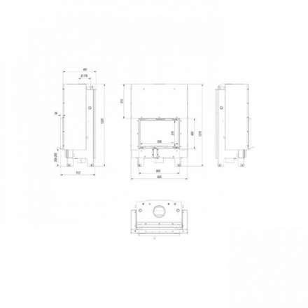 Каминная топка Kratki MBM/PW/10/W/G в Могилеве