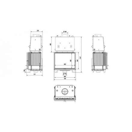 Каминная топка Kratki FRANEK/PW/12/W в Могилеве