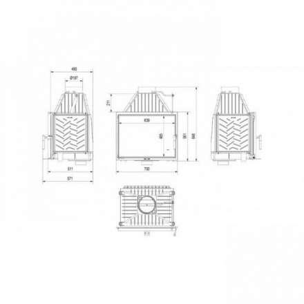 Каминная топка Kratki Zosia 12 в Могилеве