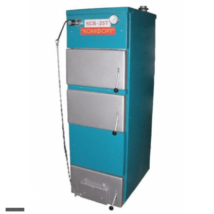 Твердотопливный котел Метромаш Комфорт КСВ-25Т с теплообменником купить в Могилеве