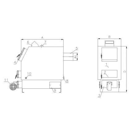 Твердотопливный котел РАТОН КОС-ТВ-23 в Могилеве