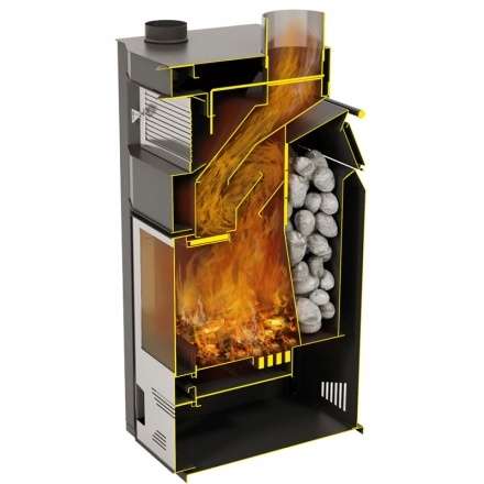 Стальной камин Теплодар Сиеста 20 фото в Могилеве