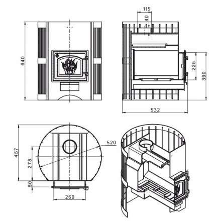 Печь для бани Везувий Скиф Стандарт 16 (ДТ-3) б/в 2022 в Могилеве