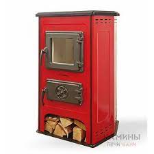 Купить Печь-камин MBS Hit красный сталь в Могилеве Амазонка бай фото в Могилеве
