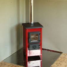 Купить Печь-камин MBS Hit красный сталь в Могилеве Амазонка бай фото в Могилеве