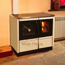 Купить Печь-камин MBS Thermo Rocky (с водяным контуром) кремовая в Могилеве Амазонка бай фото в Могилеве