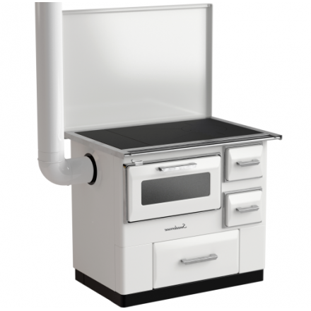 Плита на дровах Smederevac MBS 7 New Line (с крышкой) белая купить в Могилеве
