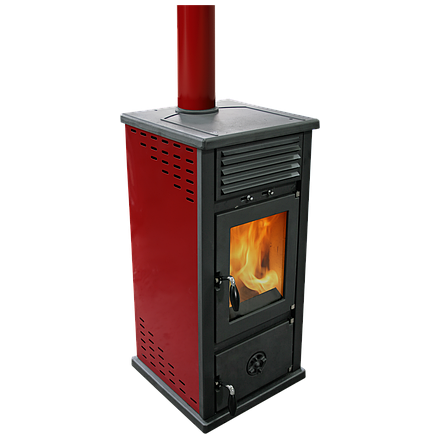 Печь-камин MBS Vesta Plus красная Амазонка бай фото в Могилеве