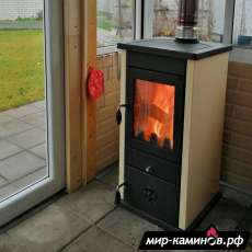 Печь-камин MBS Vesta Eco кремовая в Могилеве