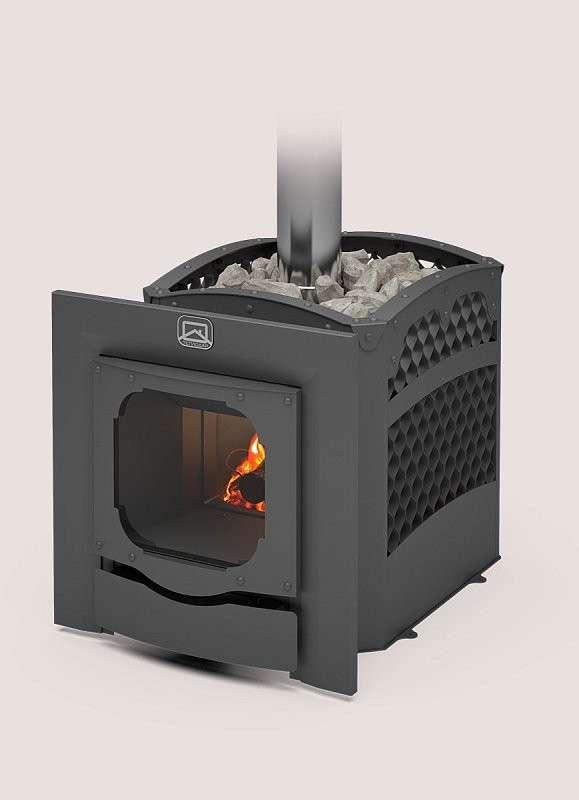 Печь для бани Теплодар Былина-Сетка-12 Ч Панорама (1.1) (без дверцы) купить в Могилеве