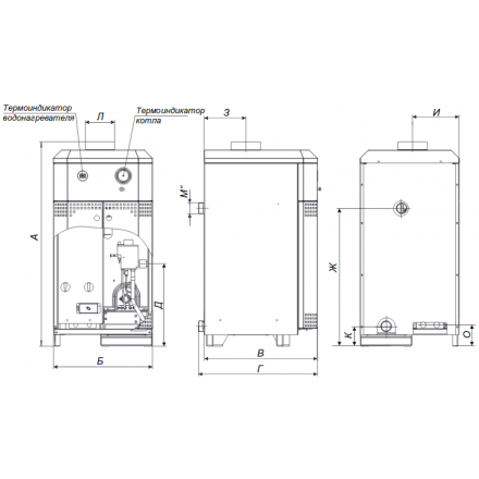 Газовый котел Житомир-10 КС-Г-010 СН (в комплекте) в Могилеве