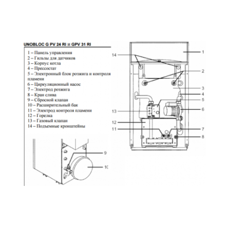 Газовый котел Ariston UNOBLOC G 38 RI в Могилеве